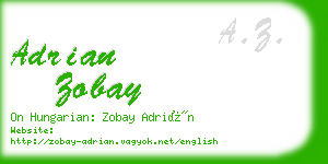 adrian zobay business card
